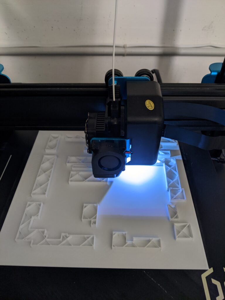 Stampa 3D del modello architettonico